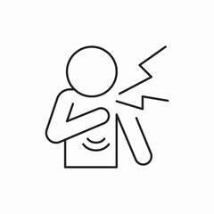 heartache icon vector sign