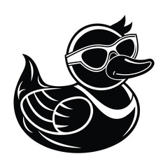 Duck With Sunglasses Svg