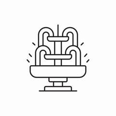 Fototapeta premium fountain icon vector sign