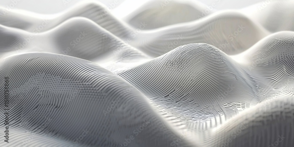 Aufkleber abstract undulating terrain with fine line texture and subtle highlights