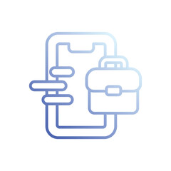 Mobile Portfolio icon vector 