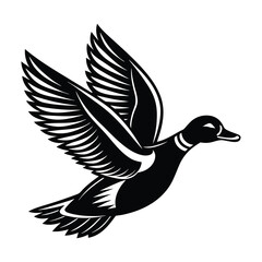 Obraz premium Flying duck svg