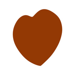 heart shaped chocolate candy