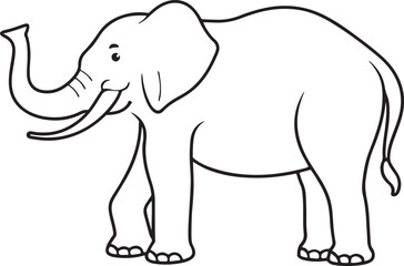 Obraz premium elephant cartoon illustration