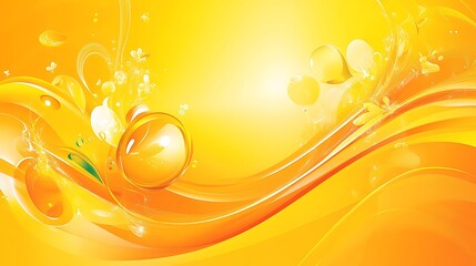 Abstract fruit juice splash