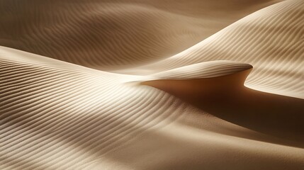 Desert dunes texture, light and shadow