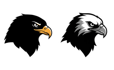 Obraz premium Powerful Eagle Head Profile Design Perfect for Branding Logos and Mascot Designs a Scalable Graphic Resource