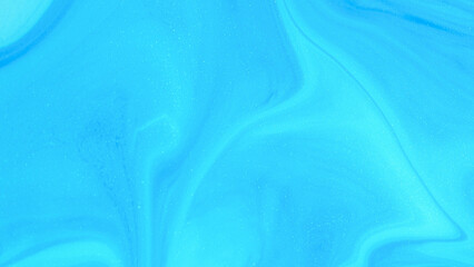 Minimal abstract fluid background in a bright and light blue tone, with soft curves and shimmering texture. Ideal for modern design, technology themes