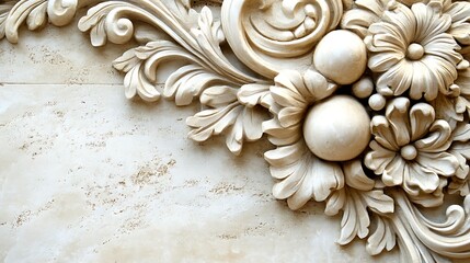 Ornate stone carving detail (1)