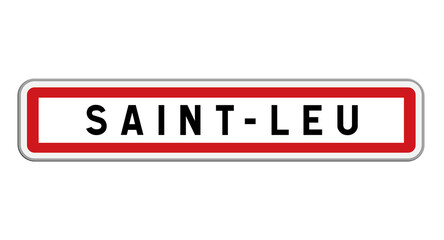 Panneau d'entrée Saint-Leu-la-Forêt, Val-d'Oise, Île-de-France