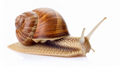 Snail isolated on white background