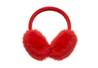 Cozy Red Earmuffs Winter Warmth