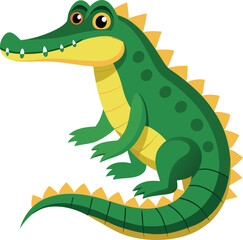 crocodile icon on transparent background 