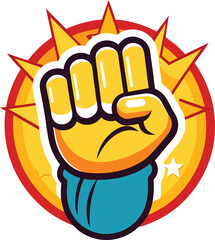 Greet fighter icon on transparent background 