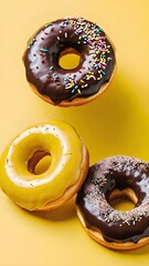 donut with chocolate icing