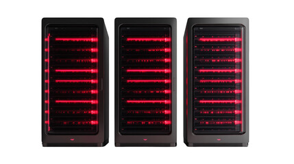 vector illustration of a set of digital buttons