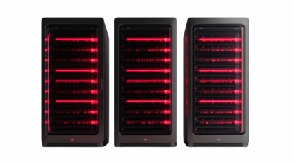 vector illustration of a set of digital buttons