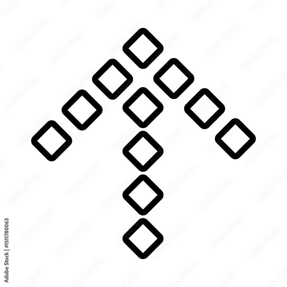 Poster up arrow vector web icon. scroll illustration sign. direction symbol. arrow logo. up web symbol.
