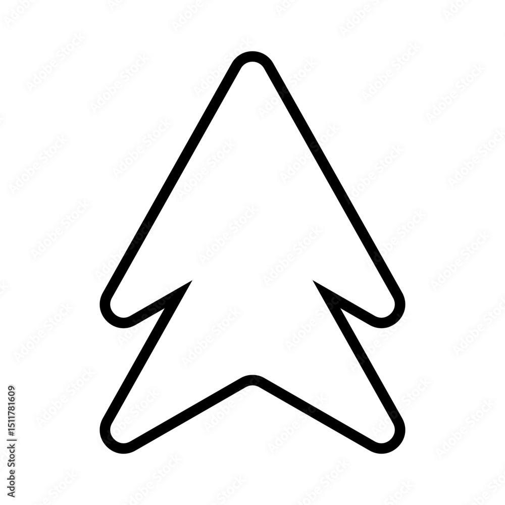 Poster up arrow vector web icon. scroll illustration sign. direction symbol. arrow logo. up web symbol.