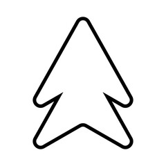 Up arrow vector web icon. Scroll illustration sign. Direction symbol. Arrow logo. Up web symbol.