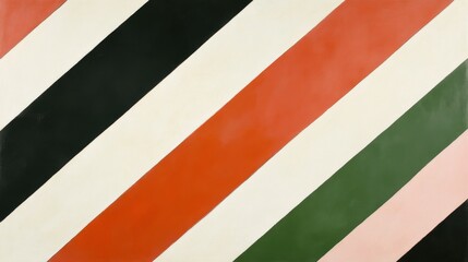 Multicolored stripes arranged in a diagonal layout with alternating thicknesses