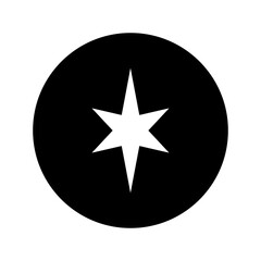 Sparkle vector web icon. Shine symbol illustration. Star sign. Space logo.