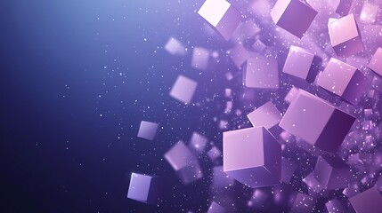 Abstract cubes in motion