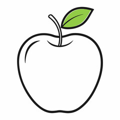 apple with leaf