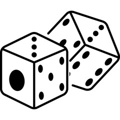 Dice Line Icon