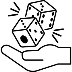 Dice Line Icon