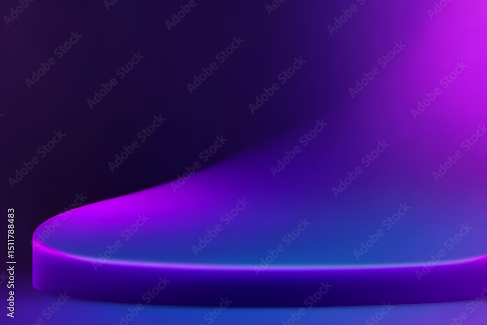 Poster abstract gradient background. ultraviolet glow on a dark abstract background. empty wallpaper templa