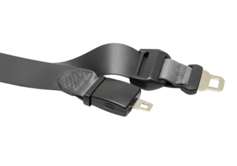 Gray Lap Belt with Two Buckles