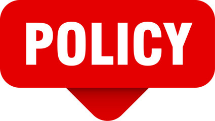 policy sticker. policy sign on transparent background
