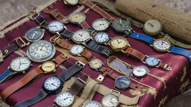 Watches collection in a mansion.