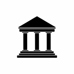 Fototapeta premium creative details Greek Temple Icon Vector Illustration 