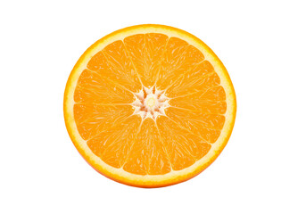 A Perfectly Sliced Orange Juicy Citrus Delight