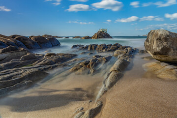 Long exposure at the ocean