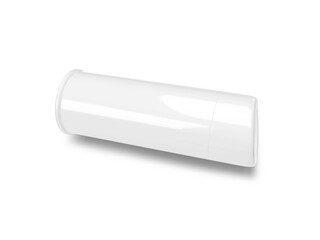 3D Illustration of Blank White Tumbler Mockup Scene on Isolated Background