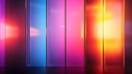Futuristic Bright Panel Reflections with Gradient Lighting, Textarea 