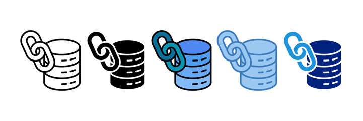 Data Link Icon Element For Design