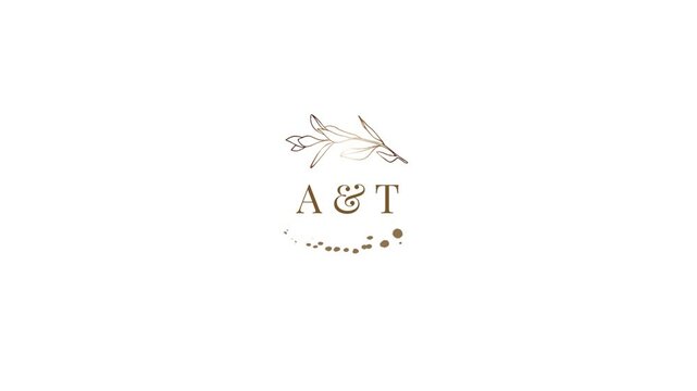 Elegant Save the Date Wedding Invitation Animated Scene