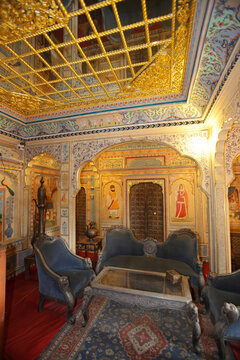 Interior of Ki Haveli or Merchant's House, Jaisalmer, Rajasthan, India
