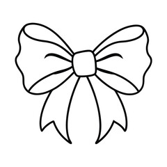 bow isolated on white