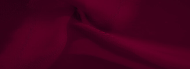 Blur, deep burgundy fabric with elegant folds and shadows creating a soft, flowing texture. Subtle curves and gradients emphasize its rich, luxurious appeal.