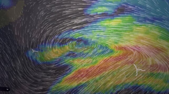 Storm Cloud Movement Background, Loop Vide