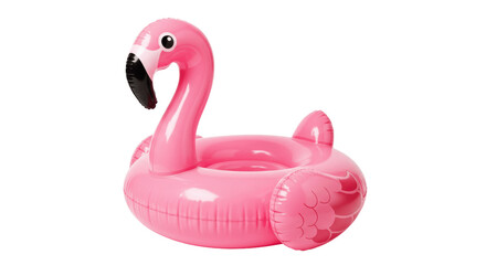 Pink Inflatable Flamingo Pool Float on Transparent PNG Background, inflatable, flamingo, pool float, swim ring, swimming, pool, beach, party