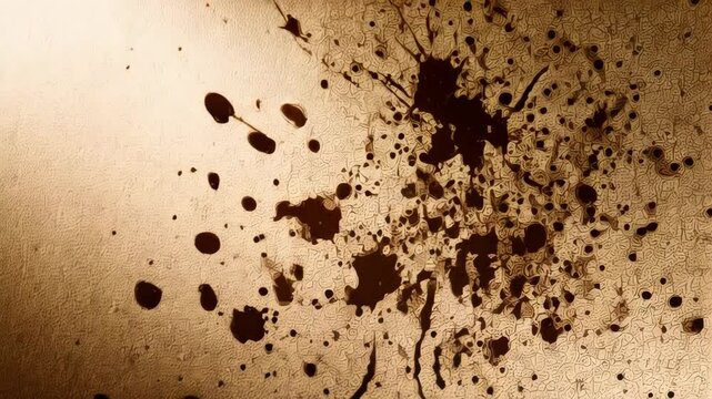 Abstract sepia background featuring dark blotches and fine patterns for artistic or design applications