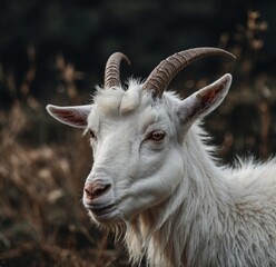 Fototapeta premium close up of a goat