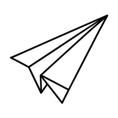 paper airplane vector icon
