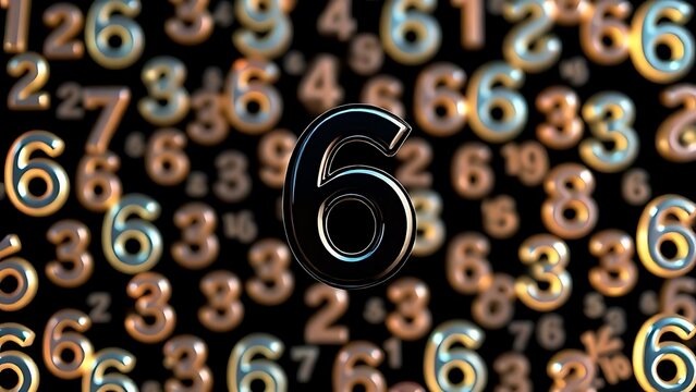 A big black number grabbing attention